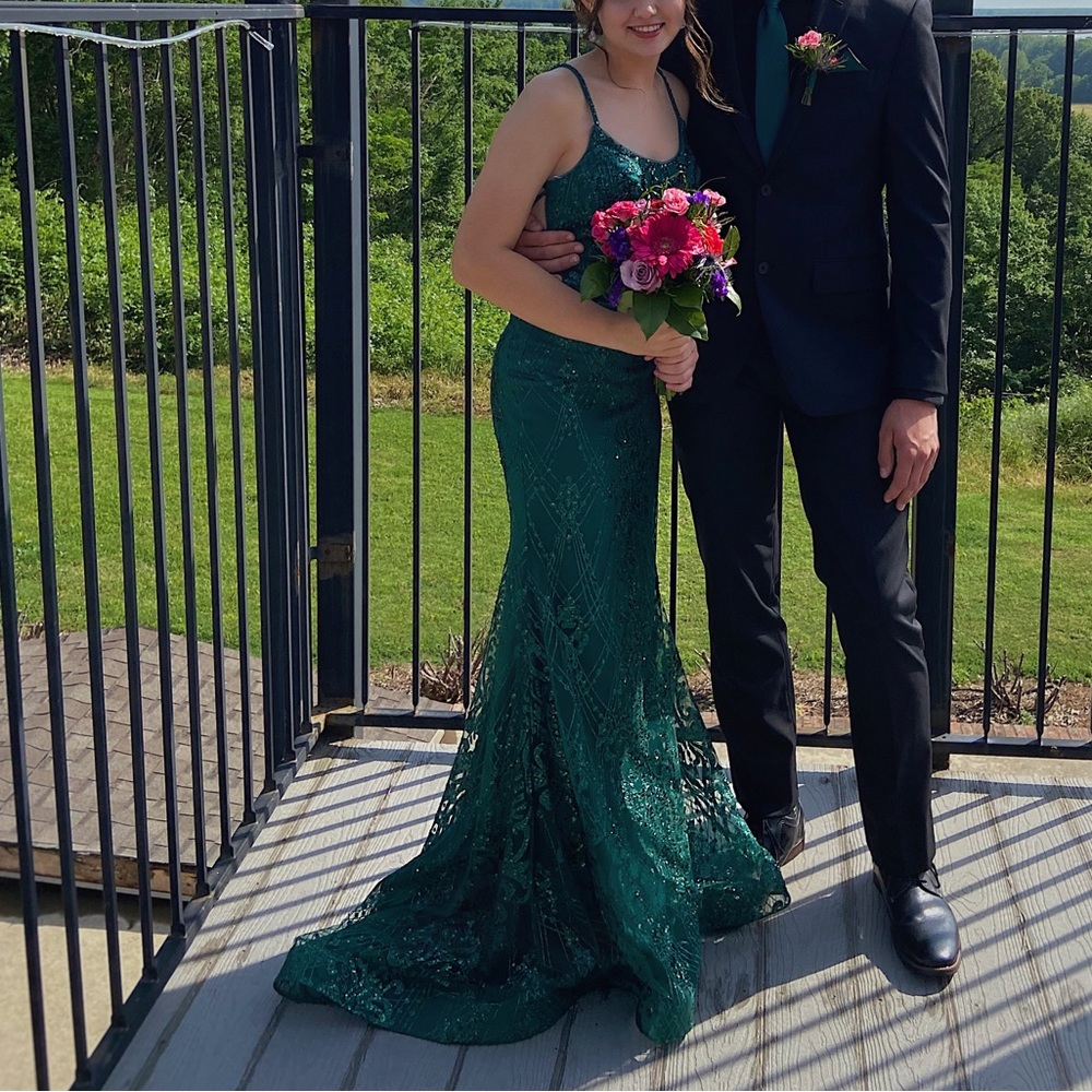 Emerald Green Prom Dress